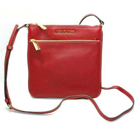 dark cherry michael kors bag|Michael Kors leather crossbody bag.